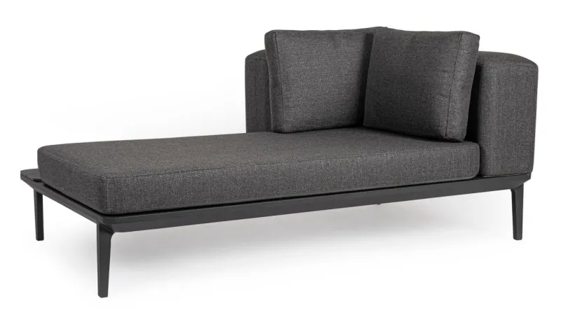 Online Bizzotto DIVANO LOUNGE IN ALLUMINIO ANTRACITE WG21 - MATRIX