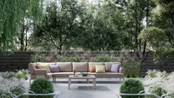 Clearance Bizzotto DIVANO 2P ANGOLARE C-C GERALD PELICAN