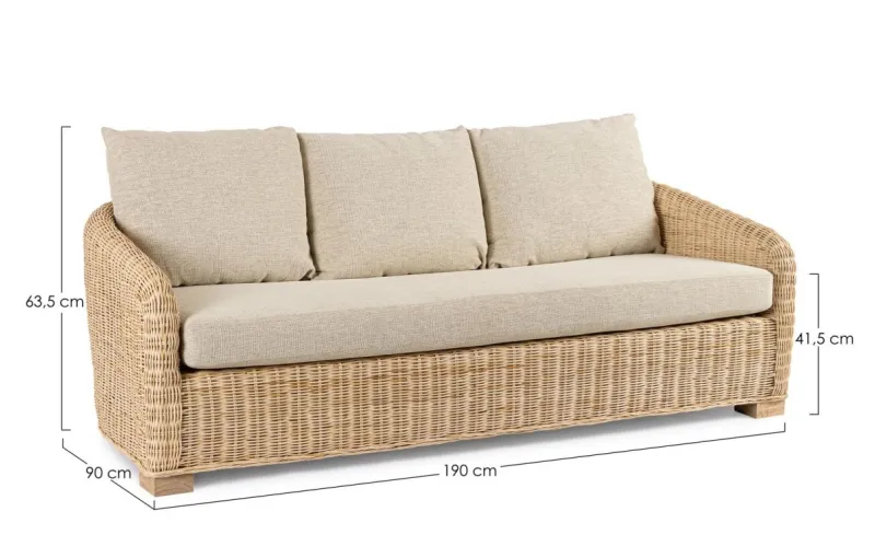 Outlet Bizzotto DIVANO 3P C-C CADICE