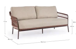 Best Bizzotto DIVANO 2-3P C-C TALAIA JAVA