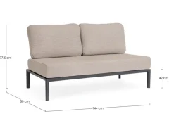 Best Bizzotto DIVANO 2P MODULARE C-C GERALD ANTR JX55