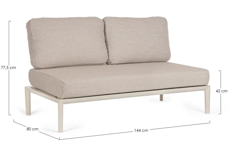 Hot Bizzotto DIVANO 2P MODULARE C-C GERALD PELICAN