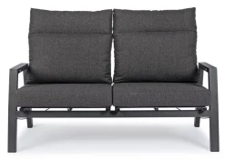 Clearance Bizzotto DIVANO RECLINABILE IN ALLUMINIO ANTRACITE JX55 - KLEDI