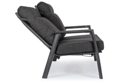 Clearance Bizzotto DIVANO RECLINABILE IN ALLUMINIO ANTRACITE JX55 - KLEDI