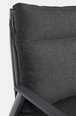 Clearance Bizzotto DIVANO RECLINABILE IN ALLUMINIO ANTRACITE JX55 - KLEDI