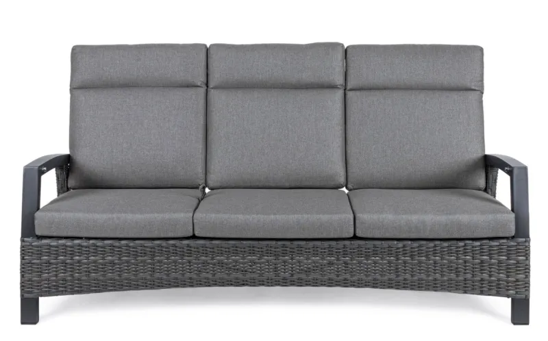 Clearance Bizzotto DIVANO RECLINABILE IN ALLUMINIO ANTRACITE JX55 - BRITTON