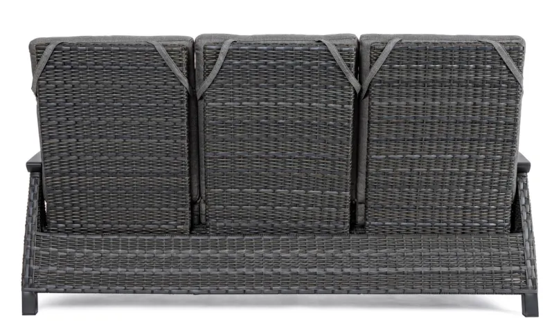 Clearance Bizzotto DIVANO RECLINABILE IN ALLUMINIO ANTRACITE JX55 - BRITTON