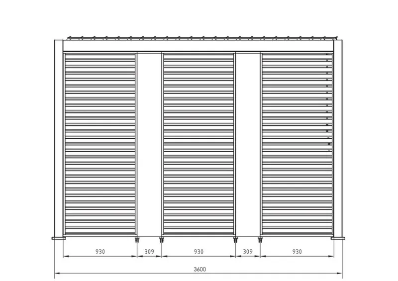 Discount Bizzotto FRANGISOLE LAT PERGOLA OCEAN 93CM ANTR