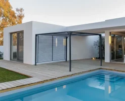 Best Bizzotto GAZEBO IN ALLUMINIO 3X3.6 ANTRACITE LH32 - NOAH