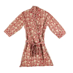 Bizzotto KIMONO LORIENT ROSSO C-FOGLIA-FIORE GRAN