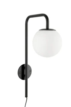 Discount Bizzotto LAMPADA APPLIQUE DELPHINE TO NERO H50