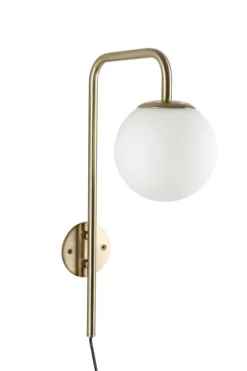 Bizzotto LAMPADA APPLIQUE DELPHINE TO DORATO H50