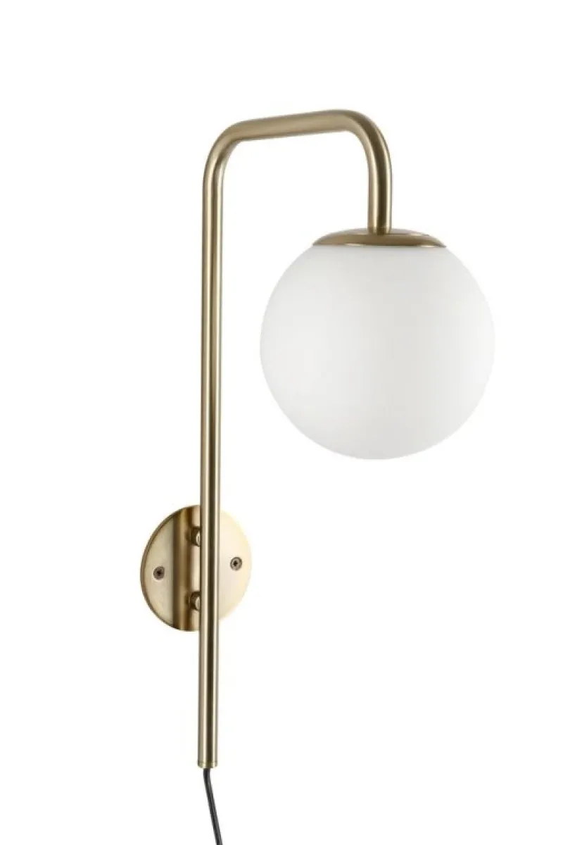 Bizzotto LAMPADA APPLIQUE DELPHINE TO DORATO H50