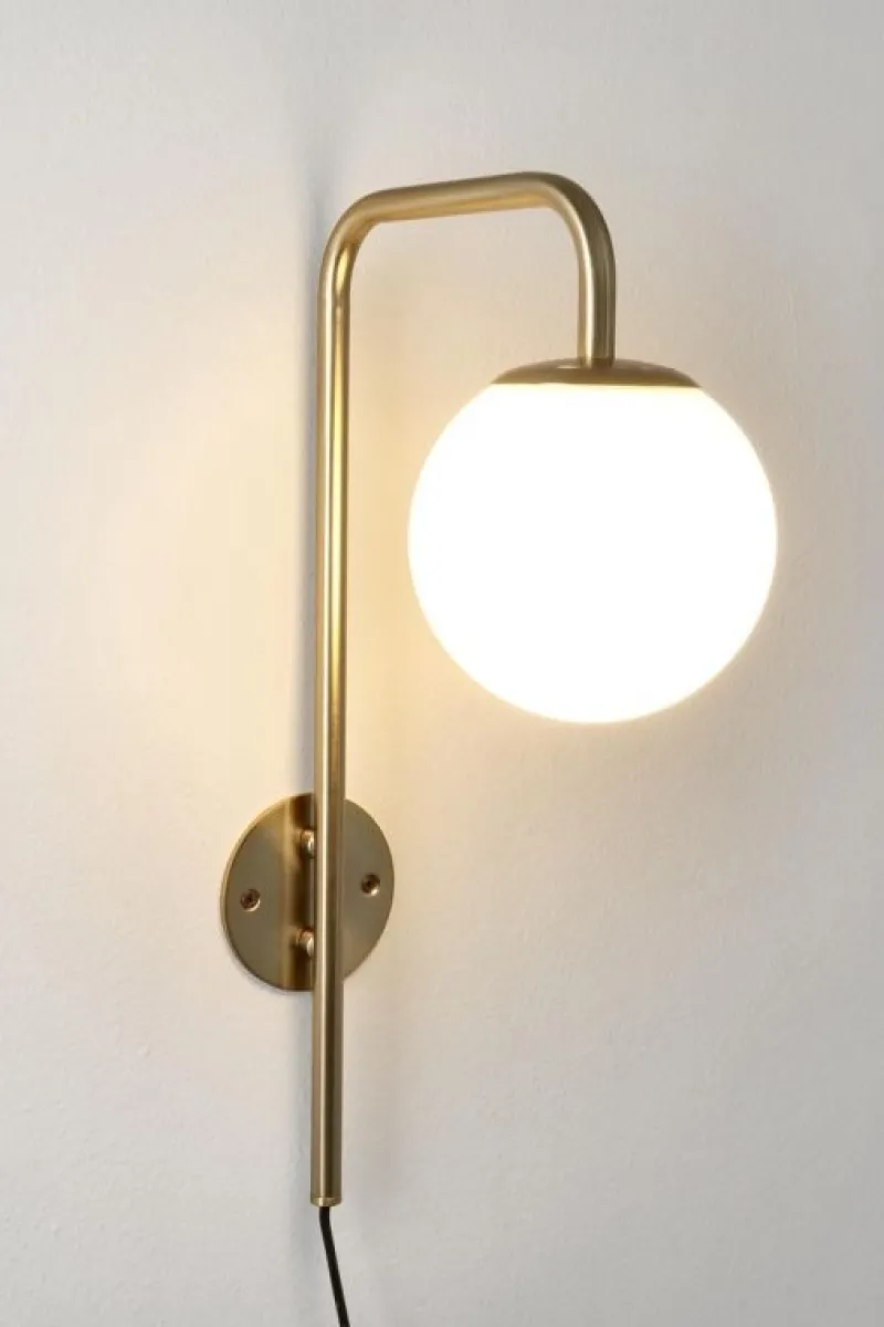 Bizzotto LAMPADA APPLIQUE DELPHINE TO DORATO H50