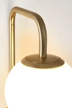 Bizzotto LAMPADA APPLIQUE DELPHINE TO DORATO H50