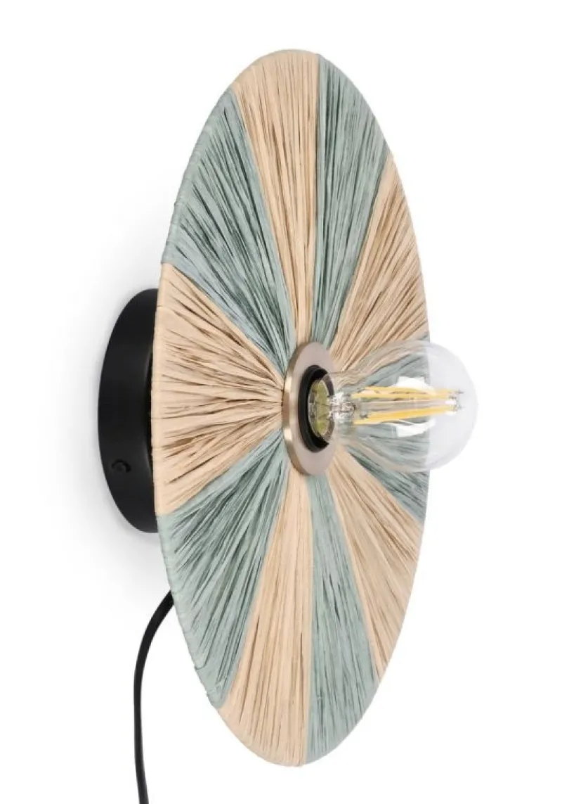 Discount Bizzotto LAMPADA APPLIQUE KANDA NATURAL AZZUR D33