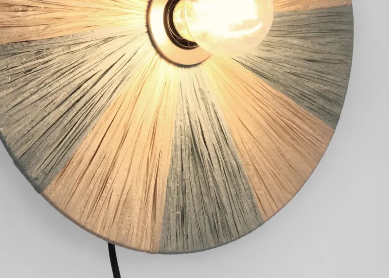 Discount Bizzotto LAMPADA APPLIQUE KANDA NATURAL AZZUR D33