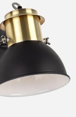 Clearance Bizzotto LAMPADA PARETE BROOKLYN OTTONE-NERO OP