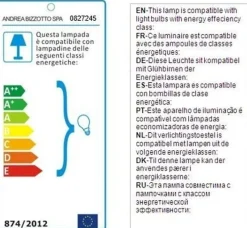 Clearance Bizzotto LAMPADA PARETE BROOKLYN OTTONE-NERO OP