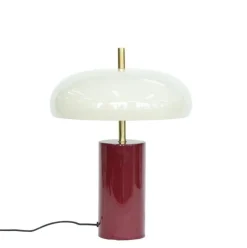 Discount Bizzotto LAMPADA TAV. BANKERS BEIGE ROSSO H40