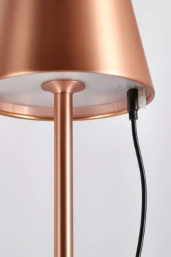 Discount Bizzotto LAMPADA TAV. LED ETNA BRONZO H38