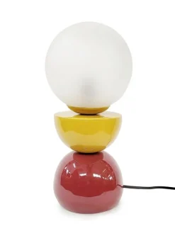 Outlet Bizzotto LAMPADA TAV. MALTON SENAPE ROSSO H33