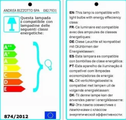 Clearance Bizzotto LAMPADA TAV. SUN RATTAN GIALLO-ARANCIO