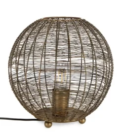 Clearance Bizzotto LAMPADA TAVOLO INAY TONDO DORATO D26