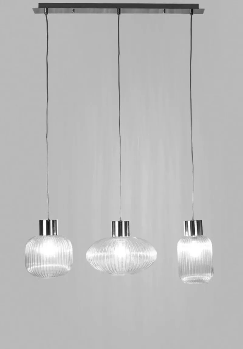 Sale Bizzotto LAMPADARIO 3LUCI SHOWY RETT TRASP-ARG