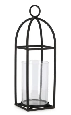 Clearance Bizzotto LANTERNA SIWAN 1M NERO TRASP H48