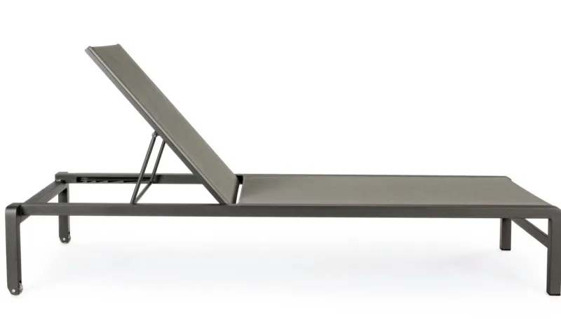 Discount Bizzotto LETTINO CON RUOTE IN ALLUMINIO IMPILABILE ANTRACITE - KONNOR