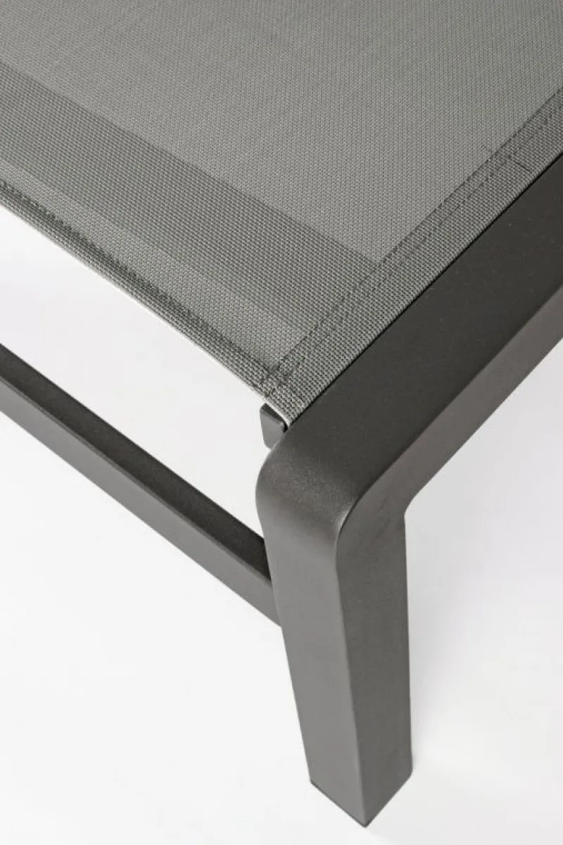 Discount Bizzotto LETTINO CON RUOTE IN ALLUMINIO IMPILABILE ANTRACITE - KONNOR