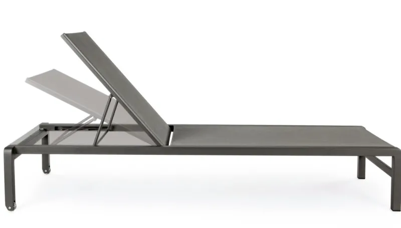 Discount Bizzotto LETTINO CON RUOTE IN ALLUMINIO IMPILABILE ANTRACITE - KONNOR