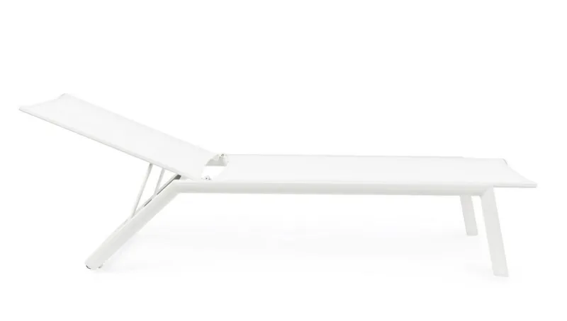 New Bizzotto LETTINO CON RUOTE IN ALLUMINIO BIANCO GK50 - CRUISE