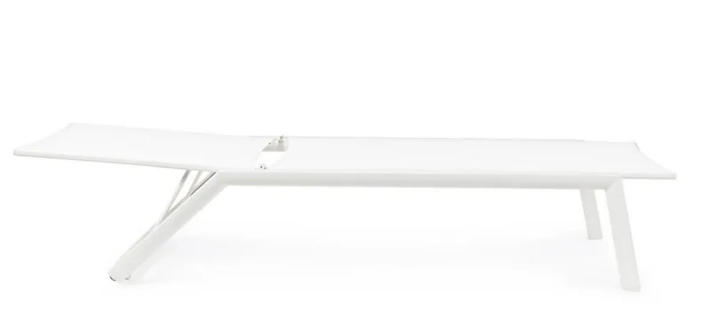 New Bizzotto LETTINO CON RUOTE IN ALLUMINIO BIANCO GK50 - CRUISE