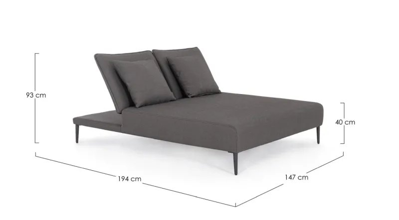 Clearance Bizzotto LETTINO DOPPIO C-C VIPER ANTR QS22/ANTR