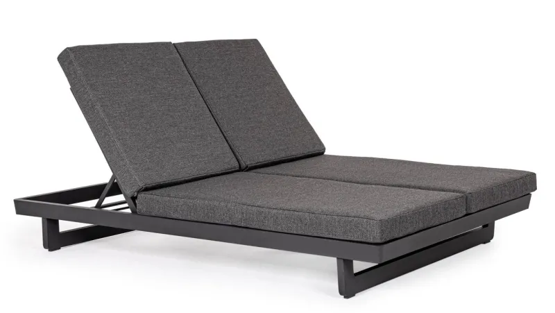 Discount Bizzotto LETTINO DOPPIO IN ALLUMINIO ANTRACITE WG21 - INFINITY