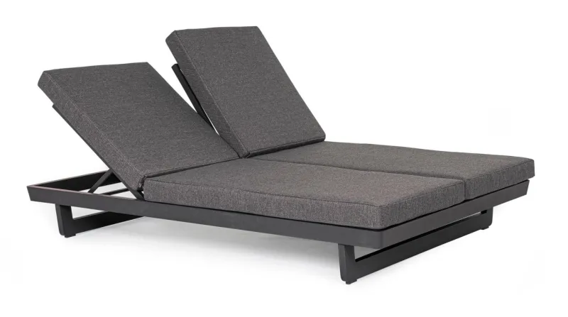 Discount Bizzotto LETTINO DOPPIO IN ALLUMINIO ANTRACITE WG21 - INFINITY