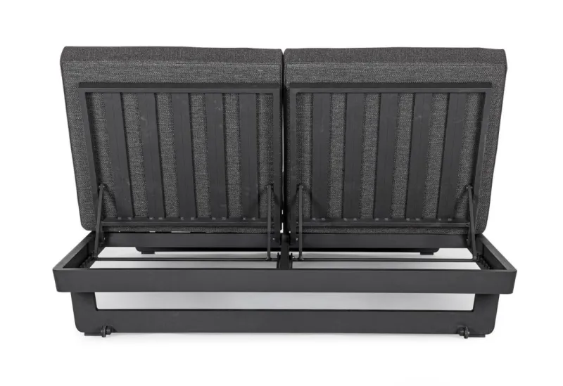 Discount Bizzotto LETTINO DOPPIO IN ALLUMINIO ANTRACITE WG21 - INFINITY