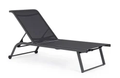 Online Bizzotto LETTINO IN ALLUMINIO CON RUOTE ANTRACITE - TAYLOR