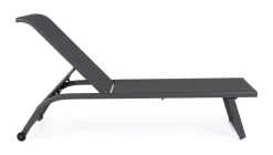 Online Bizzotto LETTINO IN ALLUMINIO CON RUOTE ANTRACITE - TAYLOR