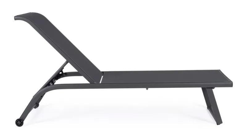 Online Bizzotto LETTINO IN ALLUMINIO CON RUOTE ANTRACITE - TAYLOR