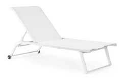 Bizzotto LETTINO IN ALLUMINIO CON RUOTE BIANCO - TAYLOR