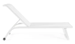 Bizzotto LETTINO IN ALLUMINIO CON RUOTE BIANCO - TAYLOR