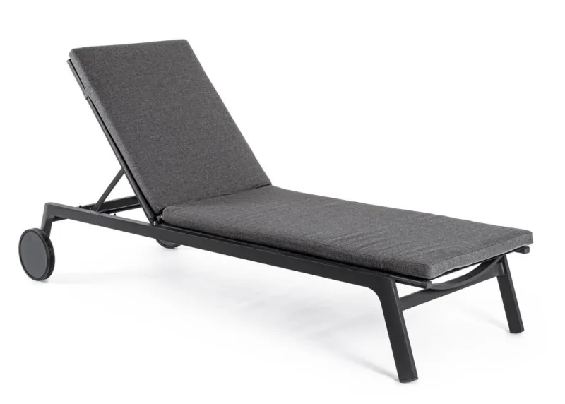 Sale Bizzotto LETTINO IN ALLUMINIO CON RUOTE ANTRACITE WG21 - JALISCO