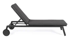 Sale Bizzotto LETTINO IN ALLUMINIO CON RUOTE ANTRACITE WG21 - JALISCO