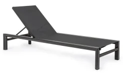 Best Bizzotto LETTINO IN ALLUMINIO CON RUOTE ANTRACITE YK13 - SKIPPER NEW