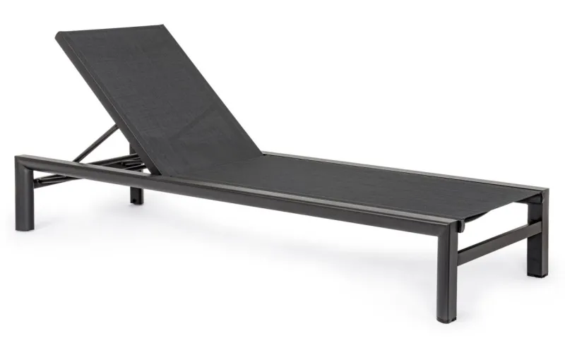 Best Bizzotto LETTINO IN ALLUMINIO CON RUOTE ANTRACITE YK13 - SKIPPER NEW