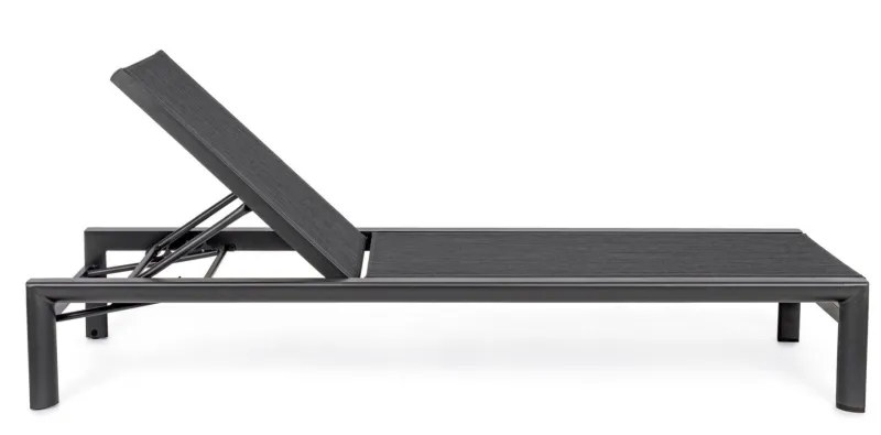 Best Bizzotto LETTINO IN ALLUMINIO CON RUOTE ANTRACITE YK13 - SKIPPER NEW