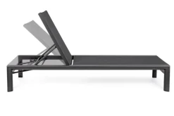 Best Bizzotto LETTINO IN ALLUMINIO CON RUOTE ANTRACITE YK13 - SKIPPER NEW